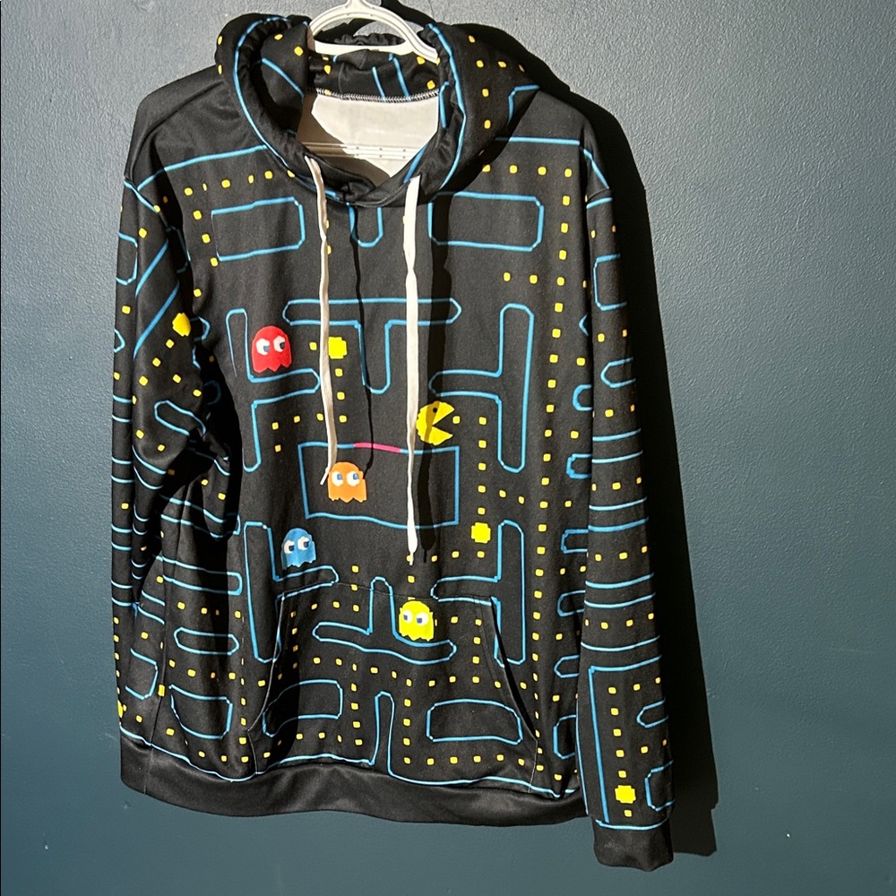 Source Unknown Men’s Retro Pac-Man All-over Print Hoodie